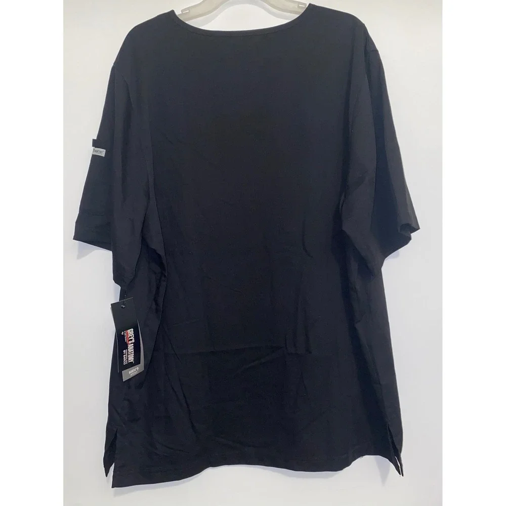 Greys Anatomy by Barco Mens Scrub Top Black V-Neck Pocket XL GVS506